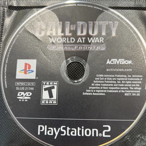 PS2 Lot CALL OF DUTY world at war final fronts, Tom Clancy Ghost Recon 2 Rainbow - Picture 2 of 5